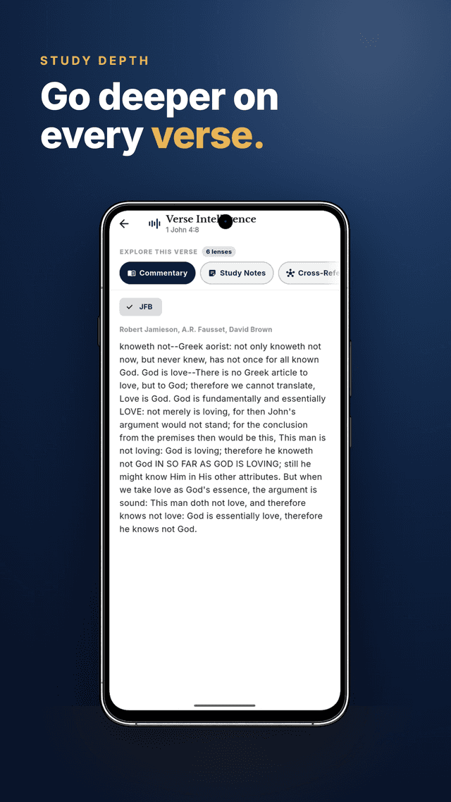 Verse Intelligence with commentary and original language