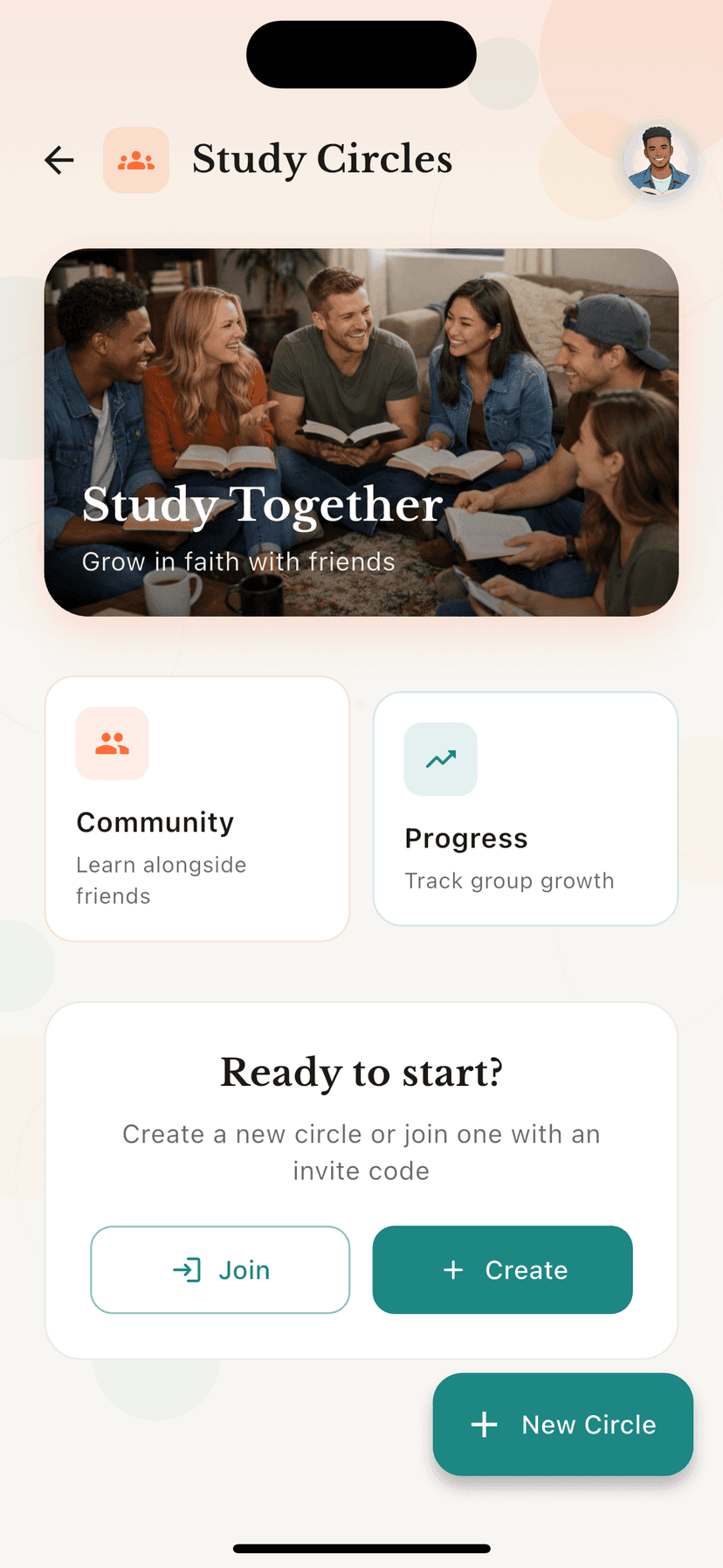 Study Circles feature in VerseRoot